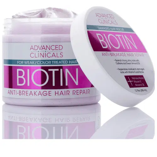 ⁦أدفانسد كلينيكالز ماسك البيوتين لمكافحة تكسر الشعر 355 مل | Advanced Clinicals Biotin Hair Mask for Hair Breakage 355ml⁩ - الصورة ⁦3⁩