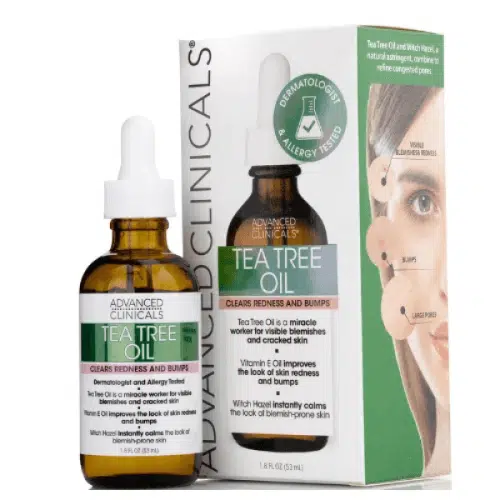 ادفانسيد كلينيكال, سيروم زيت شجرة الشاي يزيل الاحمرار والنتوءات بالوجه (53 مل) | Advanced Clinicals Tea Tree Oil Serum for Redness and Bumps 53ml