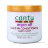 كانتو ليف ان كريم لحماية الشعر من التلف بزيت الأرجان 453 جرام | Cantu Leave-In Conditioning Cream with Argan Oil for Hair Protection 453g