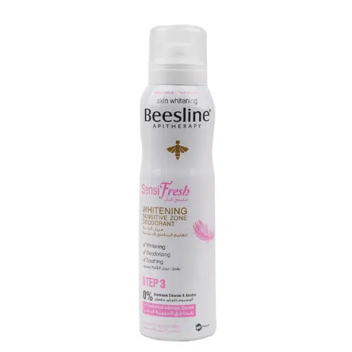 بيزلين سبراي مزيل التعرق لتفتيح الاماكن الحساسة الخطوه 3 ( 150 مل ) ا Beesline Sensi-Fresh Whitening Spray step3 deodorant  150 ml