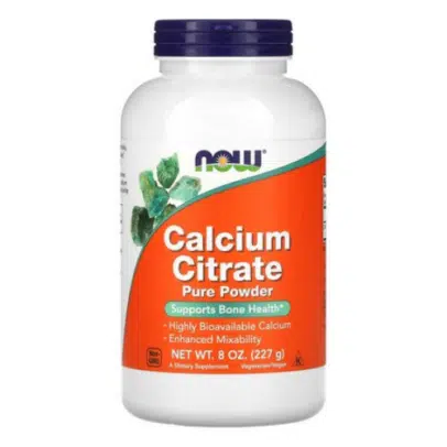 ناو فودز‏ سيترات الكالسيوم مسحوق نقي227 جرام | NOW Foods Calcium Citrate Powder - 227 g