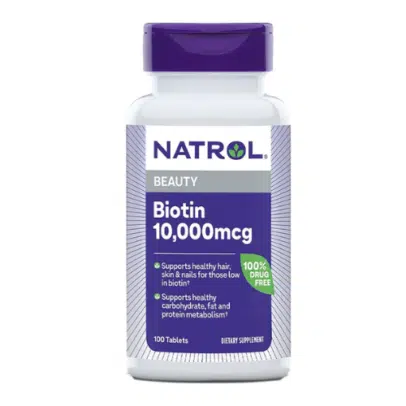 ناترول بيوتين بتركيز 10000 مكجم - 100 قرص | Natrol Biotin 10,000 mcg - 100 Tablets