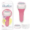 إنتيونيشن ماكينة حلاقة شيك ليمون بيري بريز مع مقبض وشفرتين احتياطيين | Intuition Schick Lemon Berry Breeze Razor with Handle and 2 Razor Refills