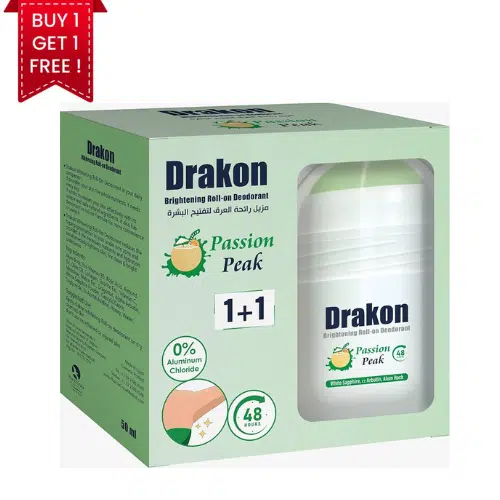 دراكون رول أون باشون بيك للتفتيح (١+١ مجاناً) | Drakon Passion Pink Whitening Roll-On (1+1 Free)